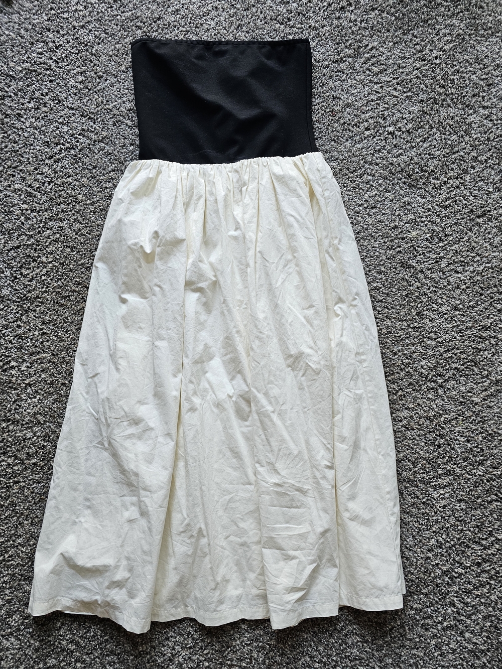 Paper Heart Black And White Strapless Dress Size M